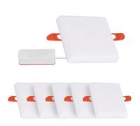 Osairous Spot encastrable à LED, 230 V, plat, 120 mm, lot de 6 plafonniers, spot blanc froid 6500 K, 18 W, 1170 lm, pour salle de bain, salon, cuisine, blanc