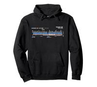 Osaka Japan Train Suburban Line Railway - Carte d'itinéraire souvenir Sweat à Capuche