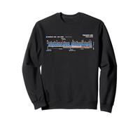 Osaka Japan Train Suburban Line Railway - Carte d'itinéraire souvenir Sweatshirt