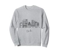 Osaka Japon Skyline Asie Voyage Souvenirs Noir Paysage urbain Sweatshirt