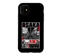 Osaka Japon Street Art Illustration Paysage Urbain Coque pour iPhone 11