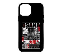 Osaka Japon Street Art Illustration Paysage Urbain Coque pour iPhone 12 Mini