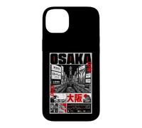 Osaka Japon Street Art Illustration Paysage Urbain Coque pour iPhone 14 Plus