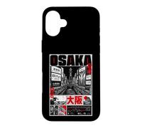 Osaka Japon Street Art Illustration Paysage Urbain Coque pour iPhone 16 Plus