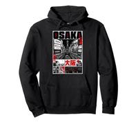 Osaka Japon Street Art Illustration Paysage Urbain Sweat à Capuche