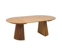 Osaka table de salle à manger avec 2 plateaux Ø120x120-160-200cm supplémentaires chêne plaqué.