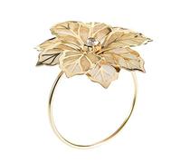 OSALAD 12Pcs Alliage Fleur Conception De Serviettes De Serviettes pour Réceptions De Mariage Cadeaux Cadeaux Banquet De Vacances Dîner Table De Noël Décoration