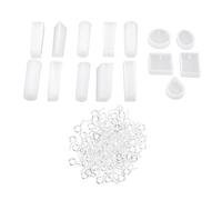 OSALADI 1 Ensemble Moule Silicone pour Pendentifs Diy Ensemble de Accessoire de Bricolage avec Points de Colle et Accessoires pour Artisanales