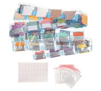 OSALADI 1 Ensemble Set de Kit de Peinture Rhinestones Dmc Couleurs avec Sacs et Étiquettes pour Diy à Domicile Outils de Perles de Diamant et Fournitures de Couture