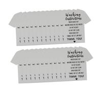 OSALADI 1 Jeu Cartes De Lavage De Vêtements Lot de Étiquettes Instructions Entretien pour T Shirts Étiquettes De Guide De Lavage Pratiques Et Élégantes Blanches pour Affichage 100 Pièces