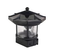 OSALADI 1 PC Solaire Gyrophare Lampadaire Extérieur Vintage Lanterne Pont Extérieur Lampe Renouvelable Paysage Solaire Lumières Tour De Phare LED Lampe Solaire Gyrophare Lampe Solo