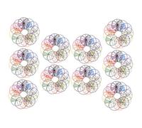 OSALADI 10 ensembles Fraction Circles Math Manipulatives Teaching Instruments For Learning Supply With Vibrant Colors And Smooth Plastic Surface