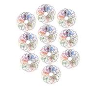OSALADI 10 ensembles Plastic Fraction Circles Teaching Manipulatives For Preschool And Elementary Math Education