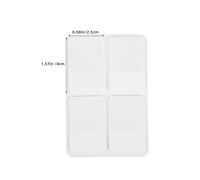 OSALADI 10 Jeux D’Onglets Adhésifs pour Index 1 Pouce Double Face Inscriptible Blanc Support Carton 80 Pages par Jeu Marque-Pages Pratiques pour Classement de Dossiers Cahiers et