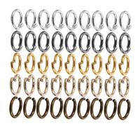 OSALADI 10 Paquets Anneaux de Saut Ouverts Métal Fer Multicolores pour Création Bijoux DIY Connecteurs Polyvalents pour Collier Bracelet et Réparation Accessoires