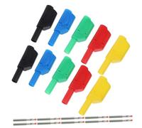 OSALADI 10 pièces Connecteurs Fiche Banane Isolés Couleurs Connecteur Câble Audio Robuste pour Testeur Multimètre et Audio Vidéo
