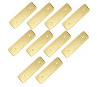 OSALADI 10 Pièces Insigne De Membre De L'équipe Badge Métallique Broche Pour Porte-noms Badges Nominatifs En Métal Gravé Réutilisable Avec Épingles Tag De Nom Golden
