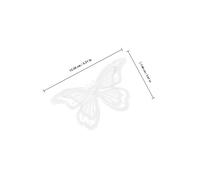 OSALADI 10 pièces Lot de Appliques Brodées Organza Blanc pour Décoration Robe de Mariée Patchs Thermocollants pour Embellissement Vêtements DIY