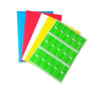 OSALADI 10 pièces Lot de Étiquettes Autocollantes Forme de P pour Câbles Réseau Multicolores Résistantes à Leau et Aux Déchirures Marqueurs Didentification pour Fils et Couleur Aléatoire