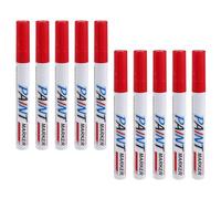 OSALADI 10 Pièces Marqueur de Peinture Rouge Stylo de Retouche Permanent
