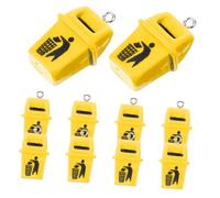OSALADI 10 pièces Mini Poubelle Charms Résine pour Bricolage Bijoux Accessoires Drôles et Durables pour Boucles Oreilles Pendentifs et Porte-clés
