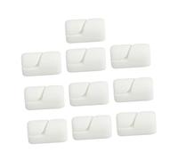 OSALADI 10 Pièces Organiseur de Câbles Silicone Flexible Clips pour Gestion de Fils USB Ethernet et Audio Maintien Nœuds pour Bureau et Maison Blanc
