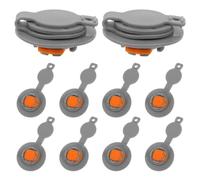 OSALADI 10 Pièces Valve de Gonflage Rapide pour Oreiller Gonflable, Bouchon D’Orifice de Gonflage, TPU, 12mm, Valve de Remplacement Étanche, Capuchon de Rechange pour Matelas de Camping