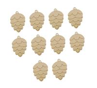 OSALADI 100 Pendentifs de Noël en Bois Pommes de Pin Rondelles de Bois Naturelles Décorations Suspendues DIY Lot de 100 Pièces pour Sapin et Création Festive
