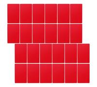 OSALADI 100 pièces Cartes de Visite Métalliques Vides Aluminium de Épaisseur pour Gravure et Impression pour Création de Cartes Personnalisées Plaques et Étiquettes Rouge