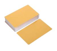 OSALADI 100 Pièces Cartes de Visite Métalliques Vides Aluminium Impression Uv Colorée Cartes Nominatives Personnalisables pour Gravure et Création de Nomplates