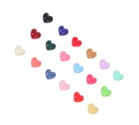 OSALADI 100 pièces Mini Resin Heart Flatback Charms Lightweight Bright Embellishments For DIY Crafting Scrapbooking Hair Accessories
