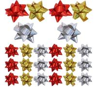 OSALADI 100 Pièces Noeuds Autocollants Réfléchissants Pet pour Décoration Mélange de Couleurs pour Fêtes Mariages