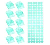 OSALADI 1000 Pièces Disques Adhésifs Résistants Chaleur Ruban Vert Découpé pour Masquage Précis Peinture et Protection Thermique