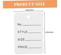 OSALADI 1000 Pièces Étiquettes Prix Blanches pour Vêtements Étiquettes Marquage Facile Kraft Durables pour Gestion de Stock Boutique