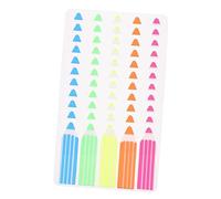 OSALADI 1000 pièces Marque Pages Colorés Pet Autocollants Repositionnables Écrits Étiquettes Adhésives pour Annotation de Couleurs pour Étudiants et Bureau