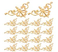 OSALADI 100pcs Appliques Murales en Cuivre pour Meubles, Décoration Élégante en Métal Or, Application Facile sur Tiroirs et Boîtes, pour Espaces Commerciaux et DIY
