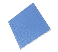 OSALADI 100pcs Coussinet en Silicone Conducteur Bleu 10x10x0,1mm pour Conduction Thermique Gpu et Dissipateur Thermique CPU, Accessoire Informatique Solide