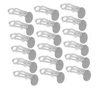 OSALADI 100pièces Accessoires Boucles Oreilles Clips Non Percées Segments Ronds Sécurisés pour DIY Bijoux Création