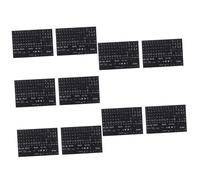 OSALADI 10feuilles Autocollants Clavier Anglais pour Ordinateur Portable De Stickers De Lettres Faciles à Appliquer Retirer Résidus pour Bureau École Et Domicile