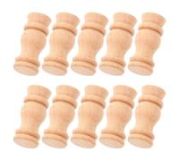 OSALADI 10pcs Balustres D'escalier Intérieur en Bois de Hêtre Beige, Robustes et Décoratifs, Style Vintage pour Décoration de Meubles et Escaliers
