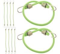 OSALADI 10pcs Corde Élastique pour Bagages avec Mousquetons Métalliques, Sangles Réutilisables en Latex et Zinc Coloré, pour Valises et Camping