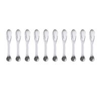 OSALADI 10pcs Spatules Cosmétiques en Abs pour Crème Visage et Soin des Yeux, Surface Lisse, Adaptées à Différentes Tailles de Flacons, Outil Pratique pour Application et Échantillonnage