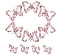 OSALADI 10pièces Pendentif Cristal Breloque Pour Bijoux Cristal Pendentif Collier Compact Suspendu Breloques Soi-même