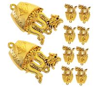 OSALADI 10pièces Pendentifs De Nouvel An Chinois Décoratifs Ornement Suspendu De Dragon Pour Fête Du Printemps Décoration Murale De Porte Intérieure
