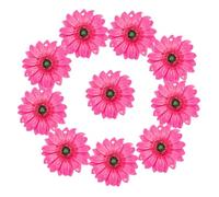 OSALADI 10pièces Porte-clés Tournesol Résine Breloques Décoratives Pendentifs Floraux Petits Ornements Fournitures Diy Pour Porte-clés