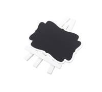OSALADI 12 Pièces Mini Tableau Craie Bois Support pour Étiquettes de Table pour Fêtes et Décorations de Noël