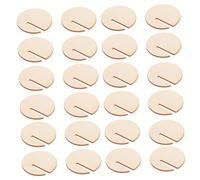 OSALADI 120 pièces Étiquettes Boissons Bois Rondes Naturelles Marqueurs DIY Identification Verres pour Fête Décoration Romantique Réutilisable