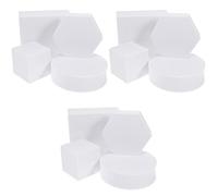 OSALADI 12pièces Cube Photographique Mousse pour Décorations Géométriques Accessoires De Prise De Vue pour Cosmétiques Bijoux Et Plus Dimensions Variées Et Faciles à Transporter