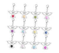 OSALADI 12pièces Lot De Pendentifs Anges Décoratifs Pour Bijoux Loisirs Créatifs Avec Fermoir Pour Colliers Et Bracelets