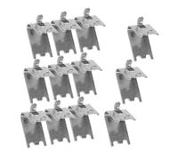OSALADI 12pièces Support De Clayette Frigo Acier Inoxydable Clips Robustes Pour Étagères Congélateur Organiseur Rangement Réfrigérateur Facile à Installer